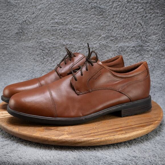 Rockport Essential Details II Brown Cap Toe Oxford V81479 Men's Size 13 - Picture 3 of 7